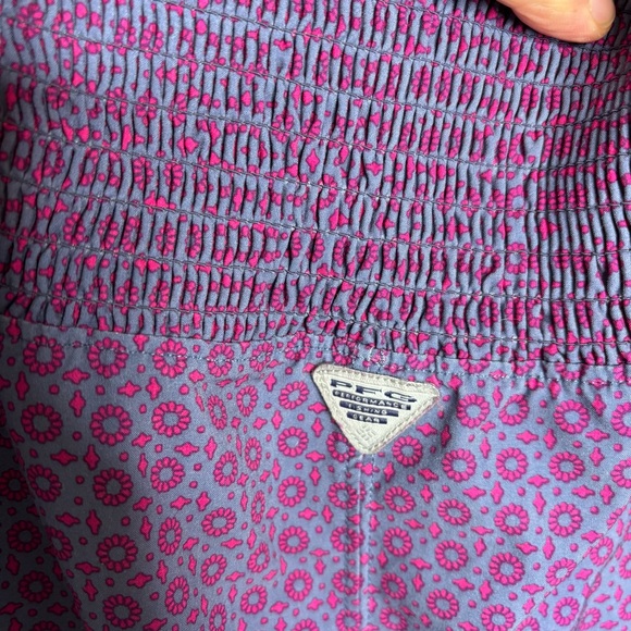 Columbia PFG Purple Cross Back Midi Dress Size L - Picture 6 of 8